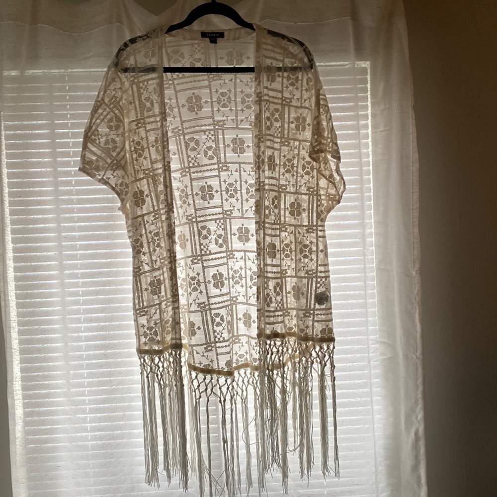 Torrid Size 0 Fringed Shawl